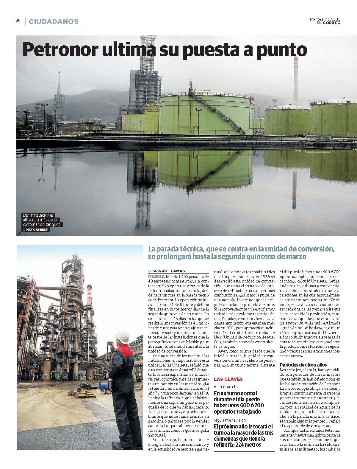 Petronor ultima su puesta a punto Petronor