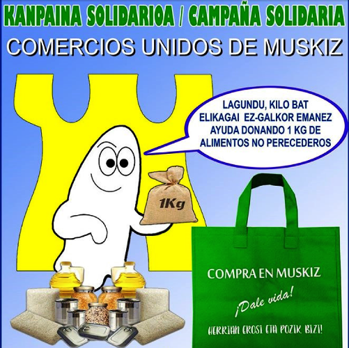 cartel campaña solidaria 1kg muskiz